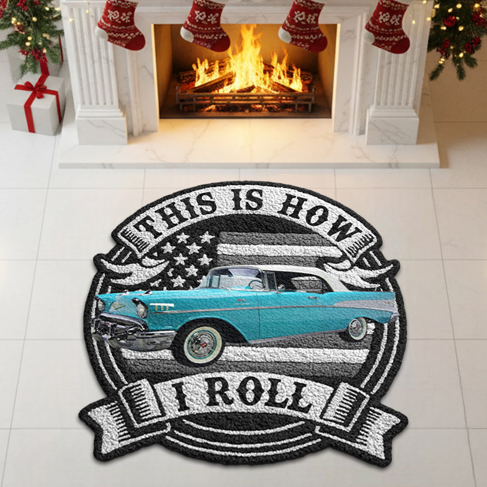 This Is How I Roll Personalized Doormat For Car Lovers - Custom Upload Car Shape Doormat Hv01