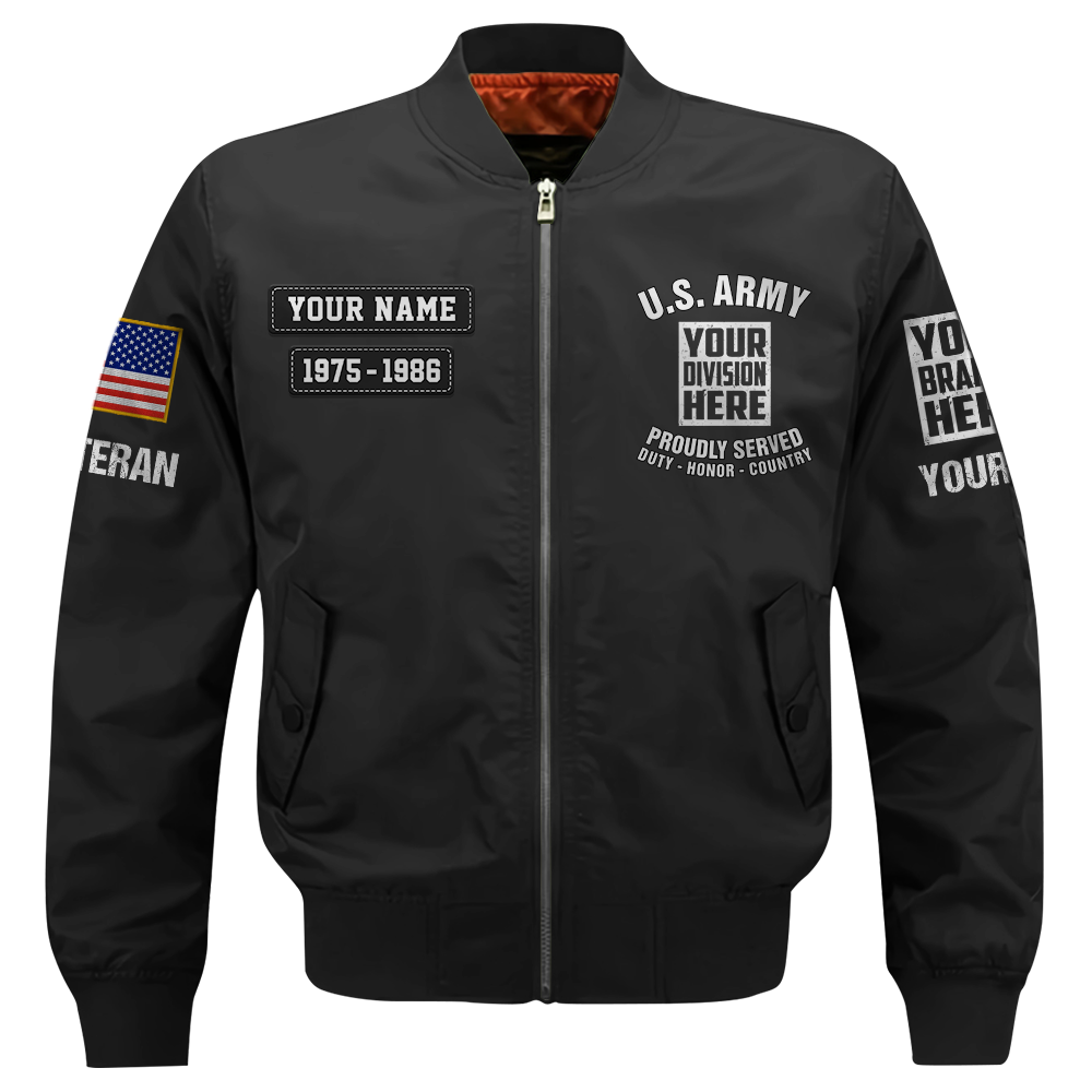 Custom Bomber Jackets It Was Once My Life US Veteran I Will Always Be Proud Of It Gift For Veteran K1702