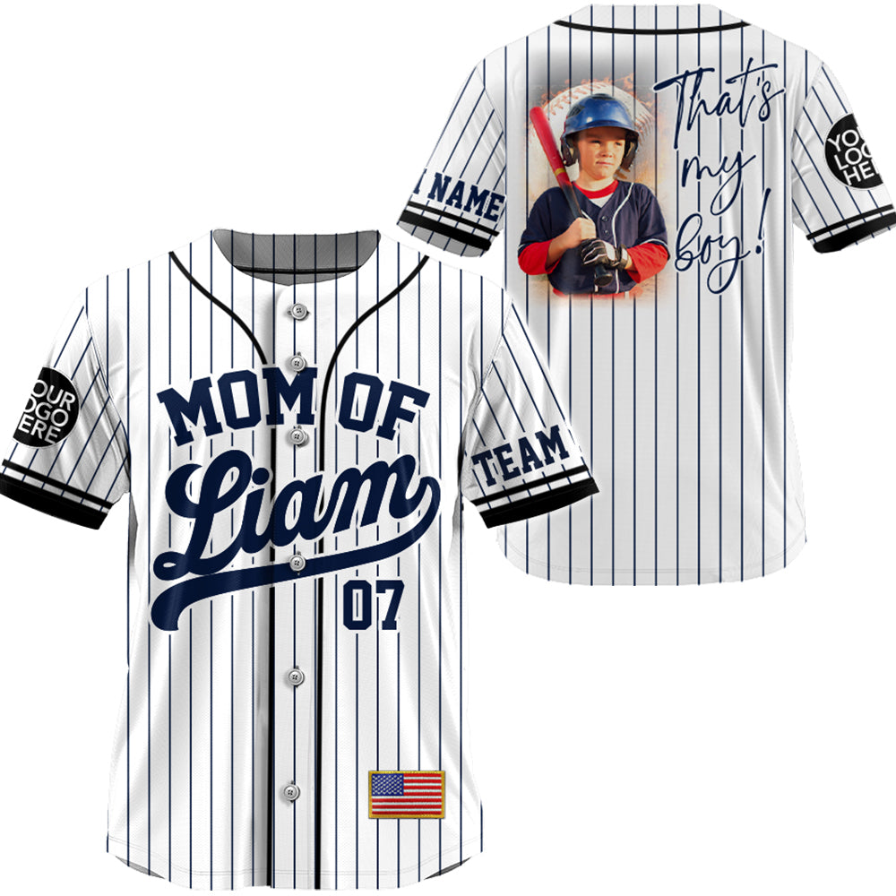 I'll Be Your Biggest Fan, Custom Photo Baseball Game Day Baseball Jersey, Gift For Baseball Lovers A2110