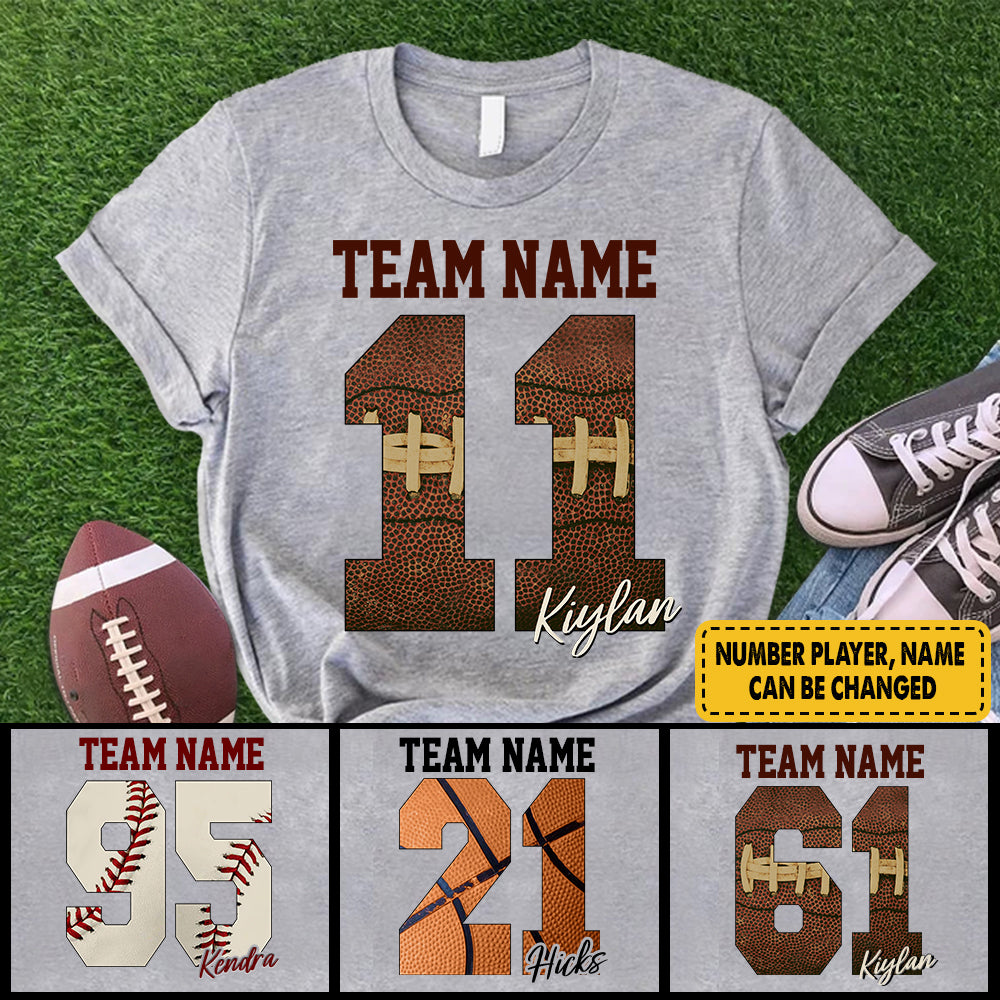 Personalized Shirt Football Mom Football Family College Football Shirt, High School Football Shirt Spirit Tee K1702