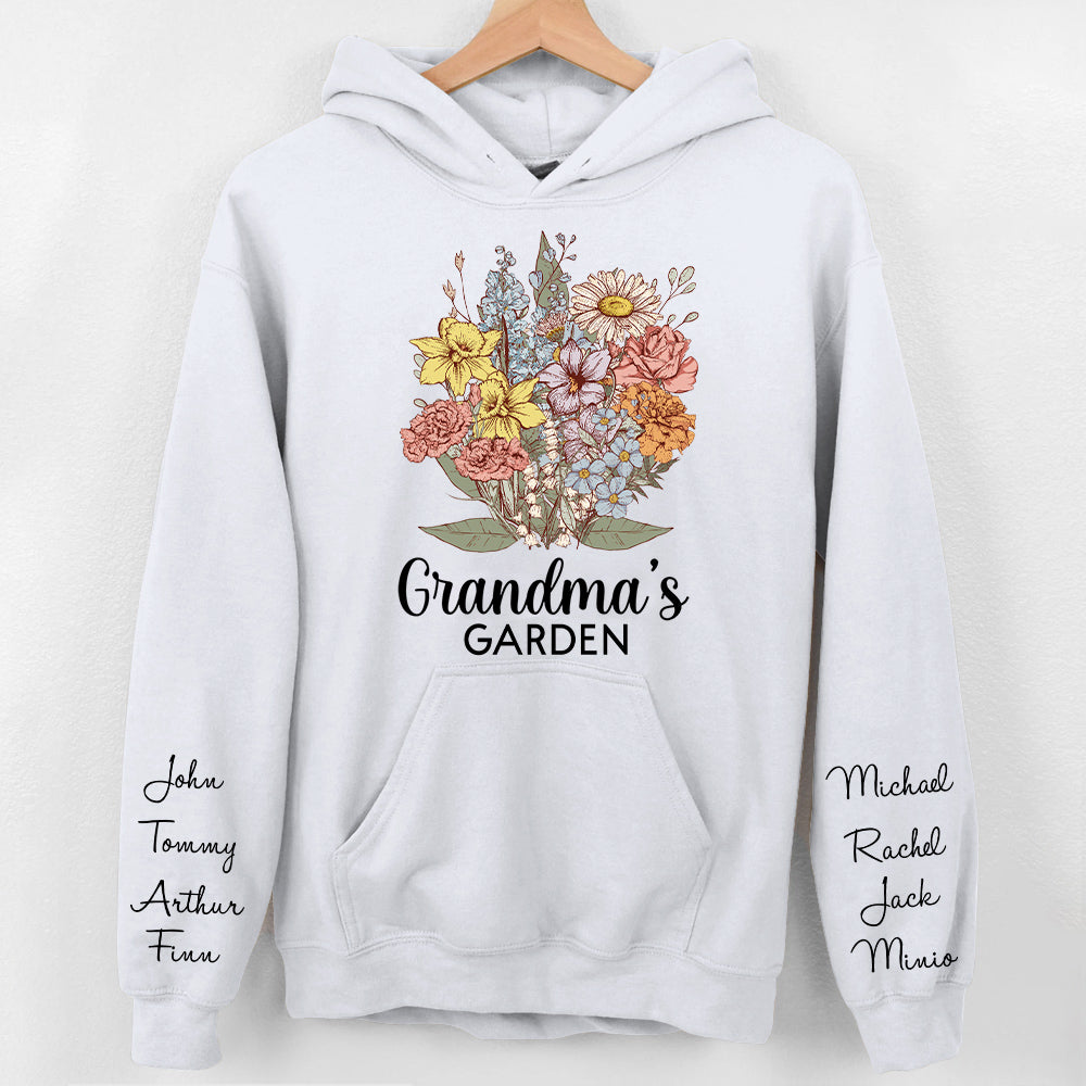 Personalized Grandma Garden Vintage Sweatshirt Gift For Grandmas - Birthday Gift For Mom
