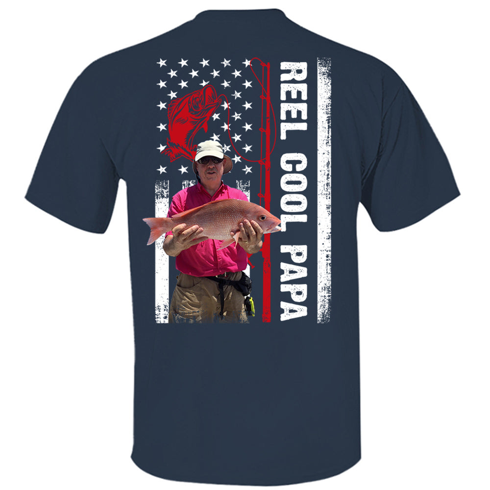 Reel Cool Papa Personalized Shirt Custom Photo And Nickname Gift For Father's Day K1702