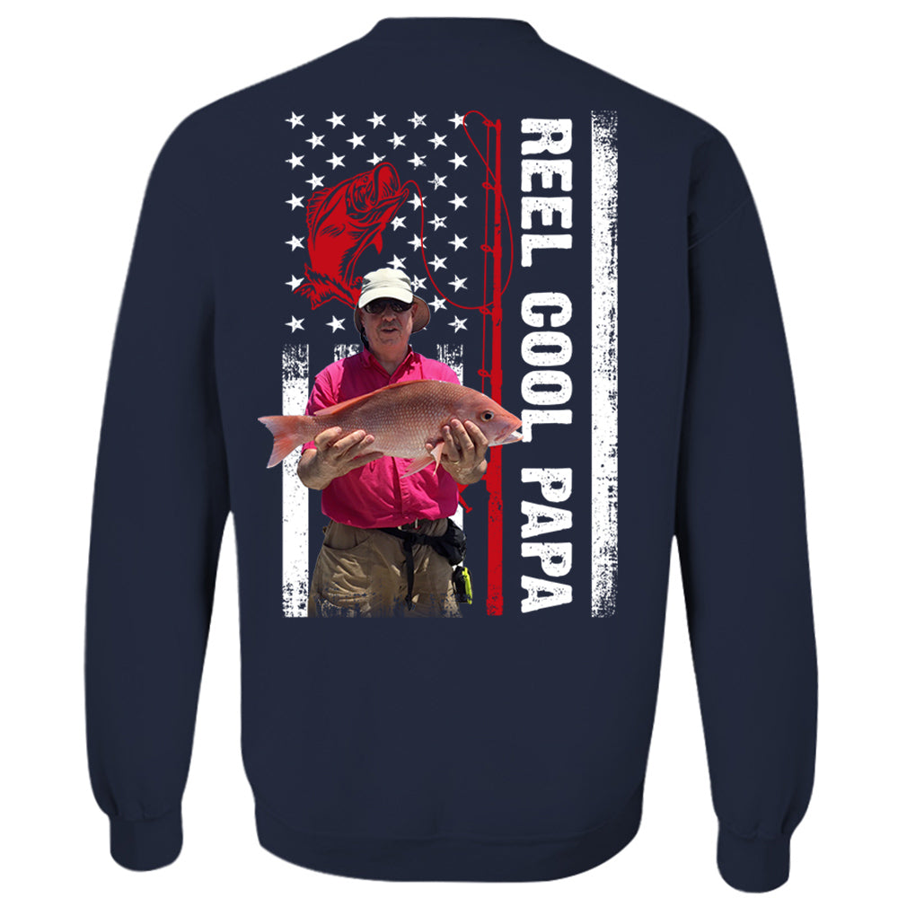 Reel Cool Papa Personalized Shirt Custom Photo And Nickname Gift For Father's Day K1702