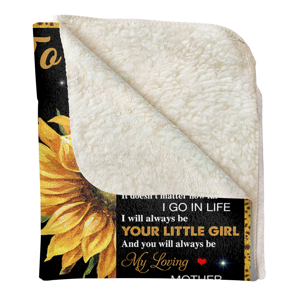 To My Mom I Know It's Not Easy For A Woman To Raise A Child Blanket For Mom From Daughterq