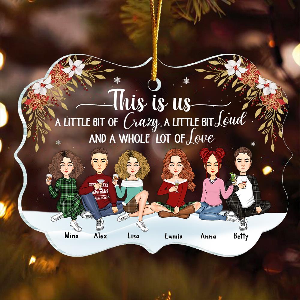 This Is Us Personalized Acrylic Ornament Christmas Gift For Family