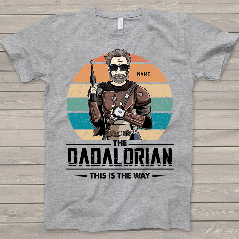 The Dadalorian This Is The Way Custom Shirt For Grandpa