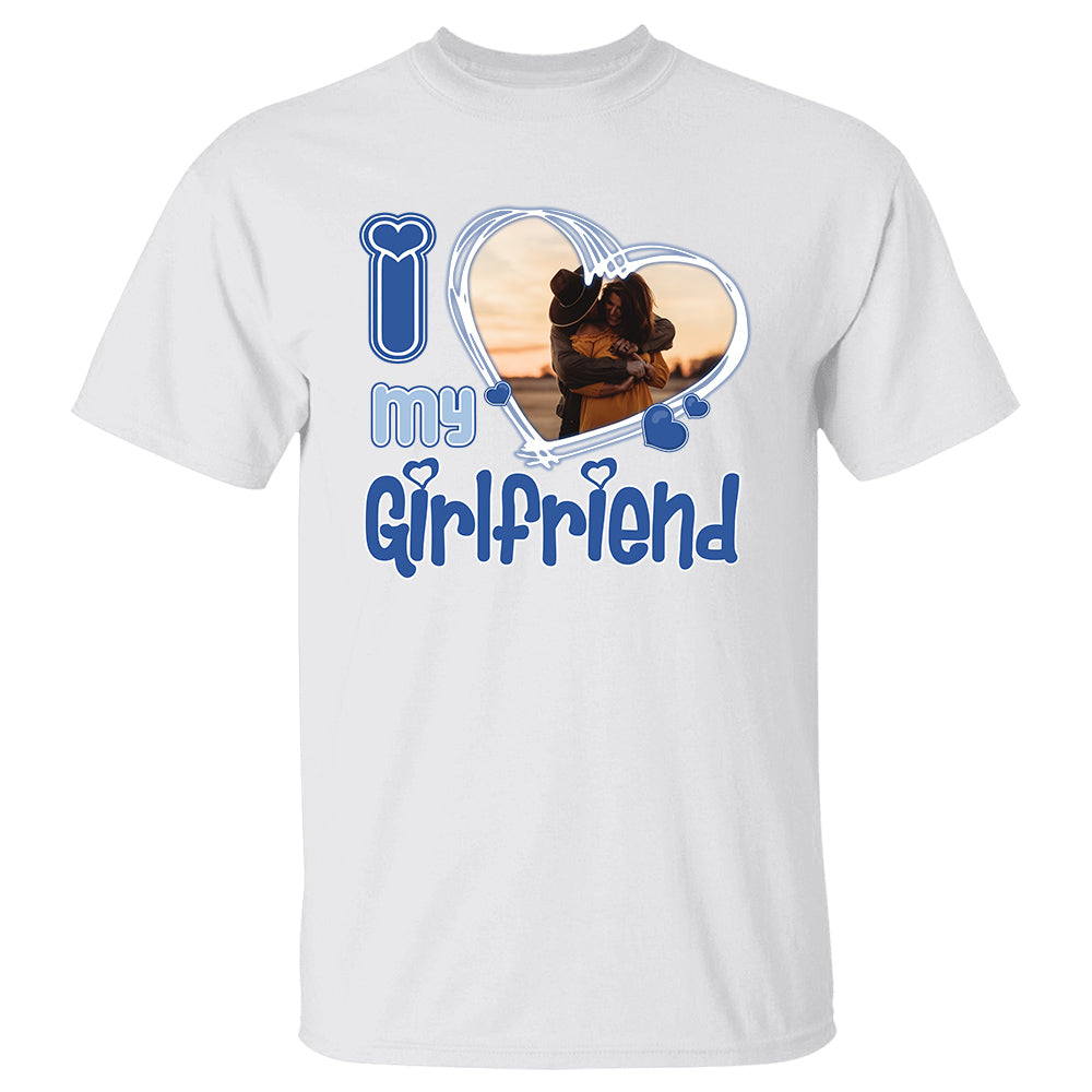 Custom Photo I Love Him/Her Valentine Shirt