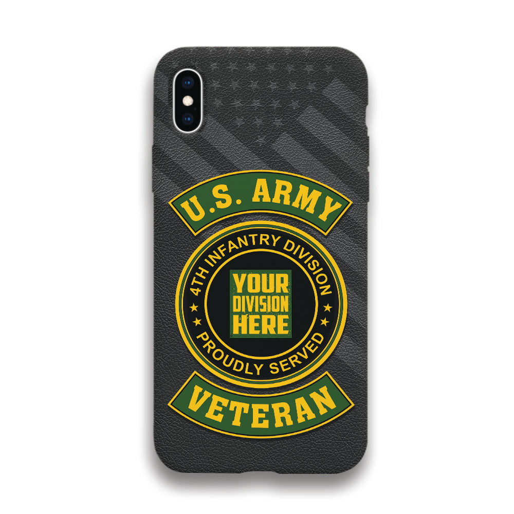 Personalized Phone Case US Military Veteran Custom Branch Logo Division Gift For Veteran K1702