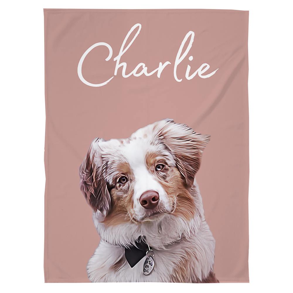 Australian Shepherd - Upload Your Photo Blanket For Dog Lovers - Custom Photo Pet