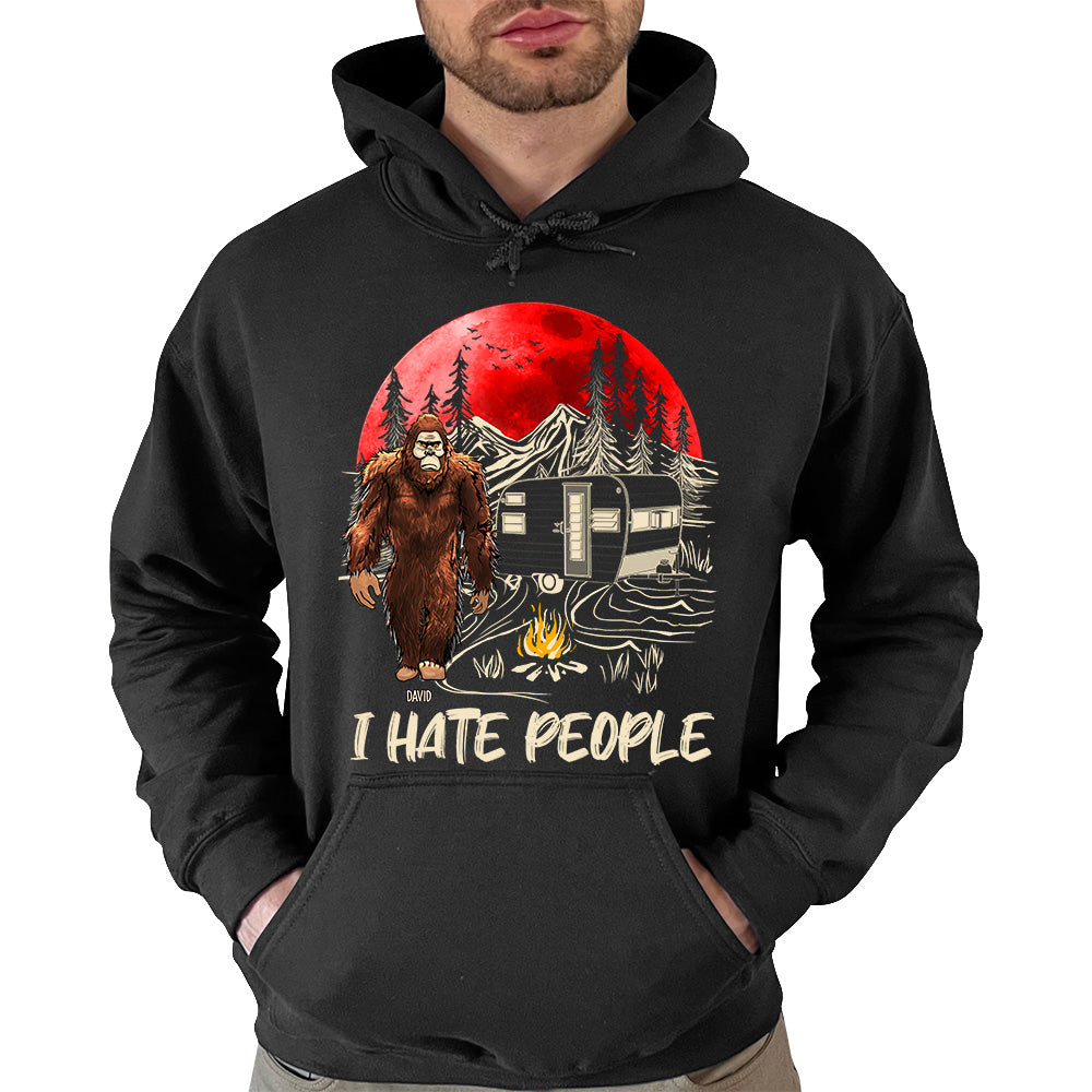 I Hate People - Personalized Bigfoot Vintage Shirt