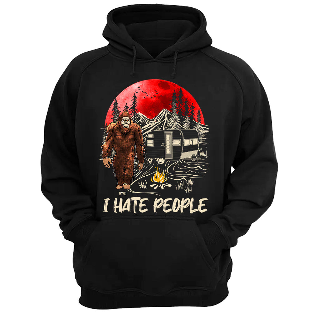 I Hate People - Personalized Bigfoot Vintage Shirt