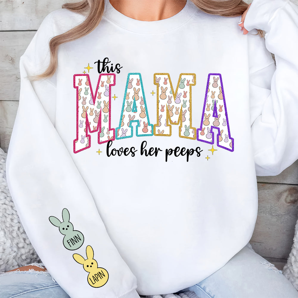 This MAMA Loves Her Shirt, Mama Easter Shirt, Easter Day Shirt, Mama Easter Shirt, Retro Easter Shirt