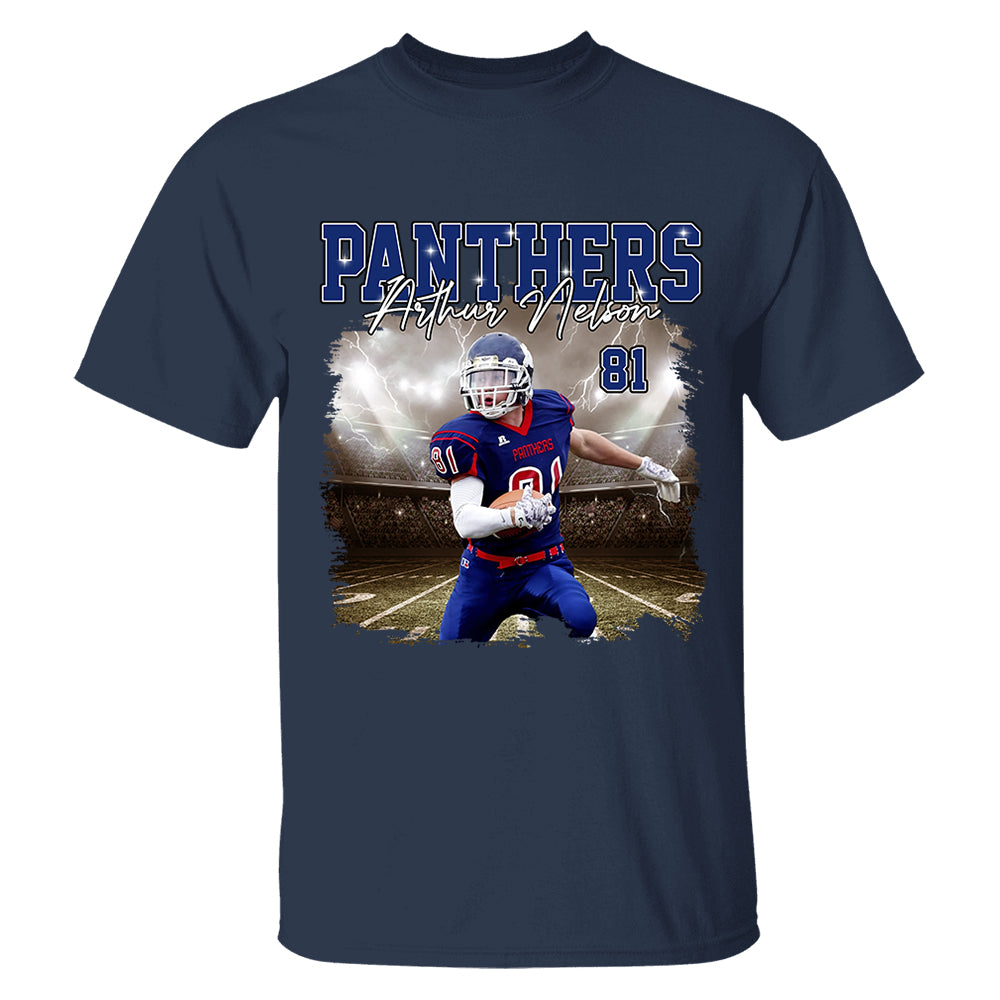 Game Day Football Personalized Shirt Custom Your Photo With Retro Style For Football Player