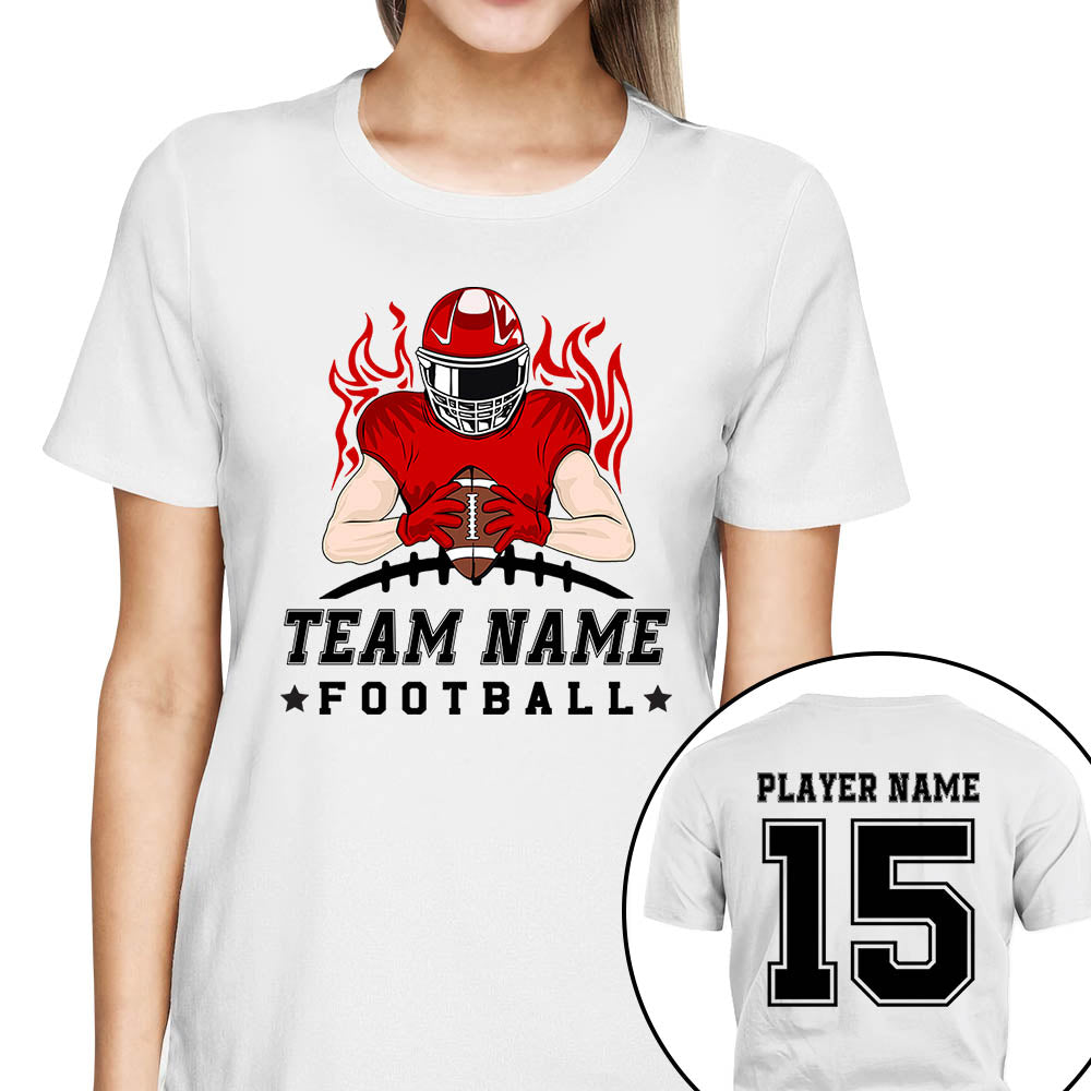 Personalized American Football Team Shirt American Football Son With Name And Number Shirt