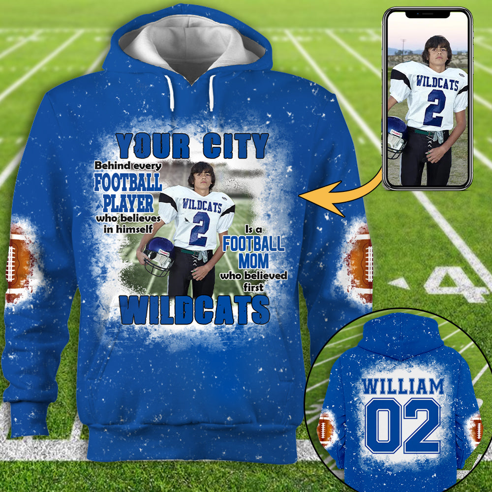 Football Mom Game Day Personalized All Over Print Shirt Custom Photo And Team Name
