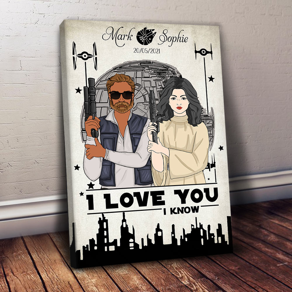 Personalized Canvas Gift For Couples - I Love You I Know Poster & Canvas - Valentine Gifts