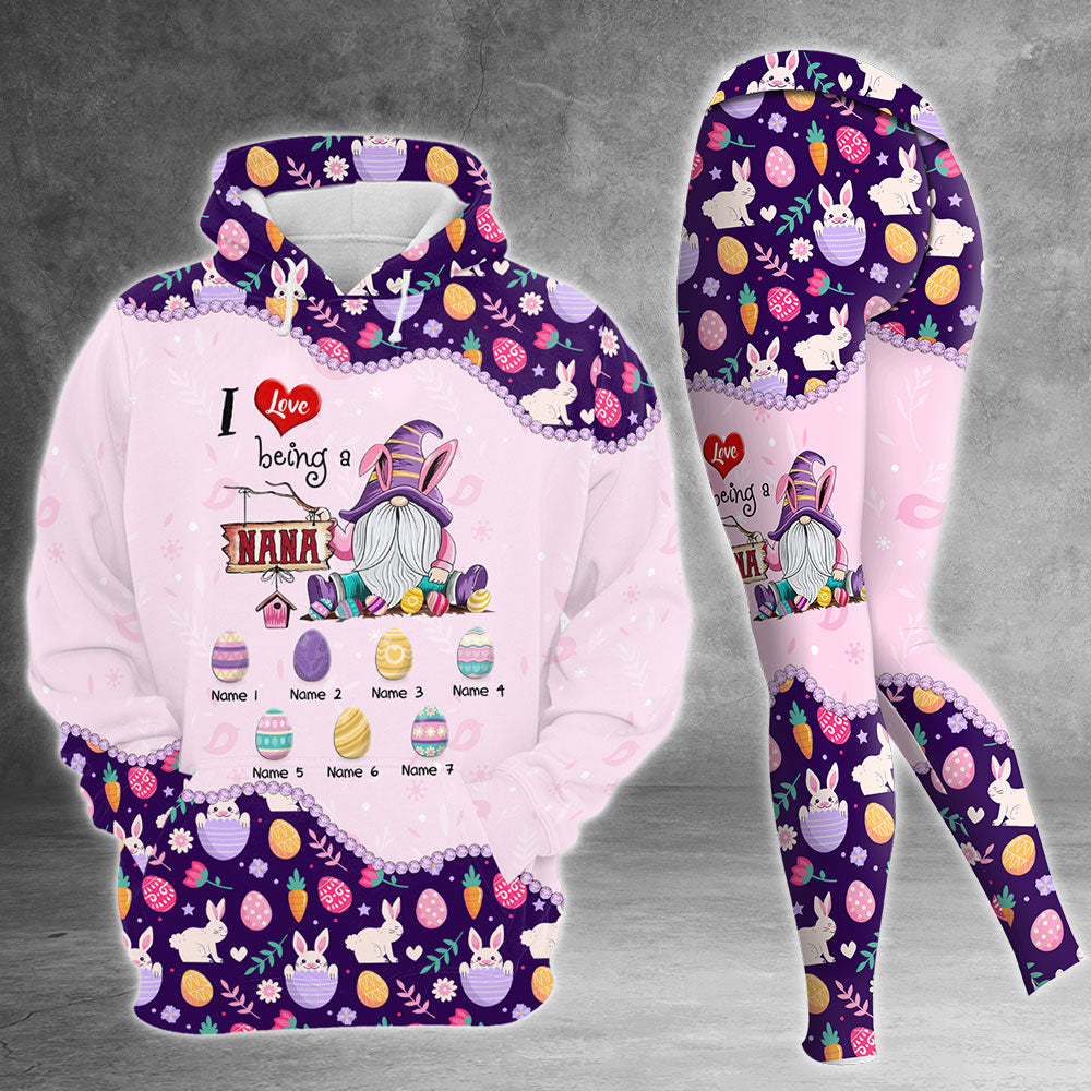 Personalized I Love Being A Nana, All Over Print Shirts Hoodie & Legging For Grandma