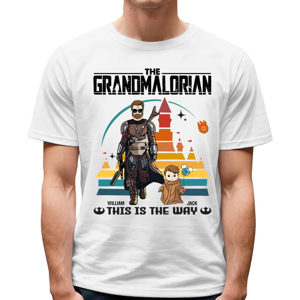 This Is The Way - Personalized Shirt Gift For Dad Mom Custom Nickname Death Star Shirt