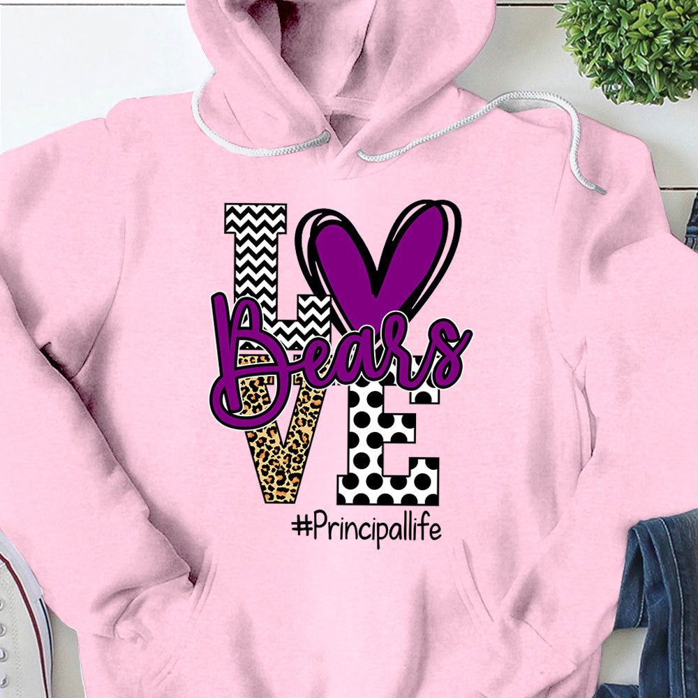 Presonalized Shirt Love Mascot School, School Spirit Custom Hashtags Shirt K1702