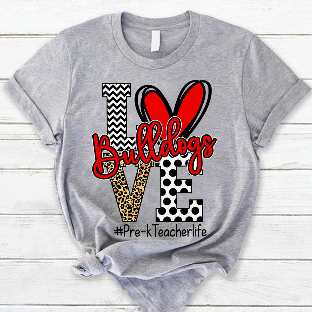 Presonalized Shirt Love Mascot School, School Spirit Custom Hashtags Shirt K1702