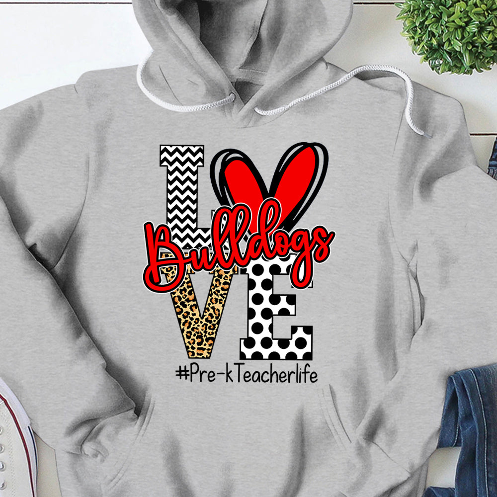 Presonalized Shirt Love Mascot School, School Spirit Custom Hashtags Shirt K1702