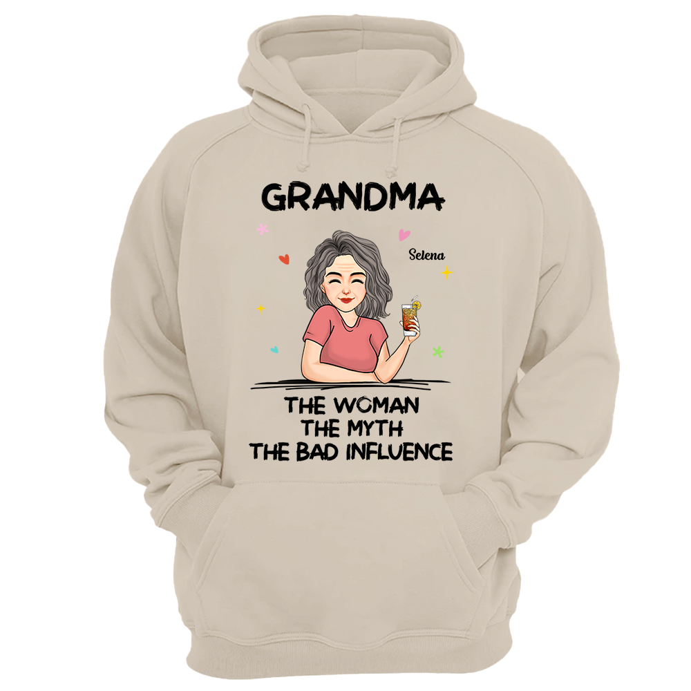 The Woman The Myth - Personalized Custom T-shirt - Mother's Day Gift For Grandma, Family Members