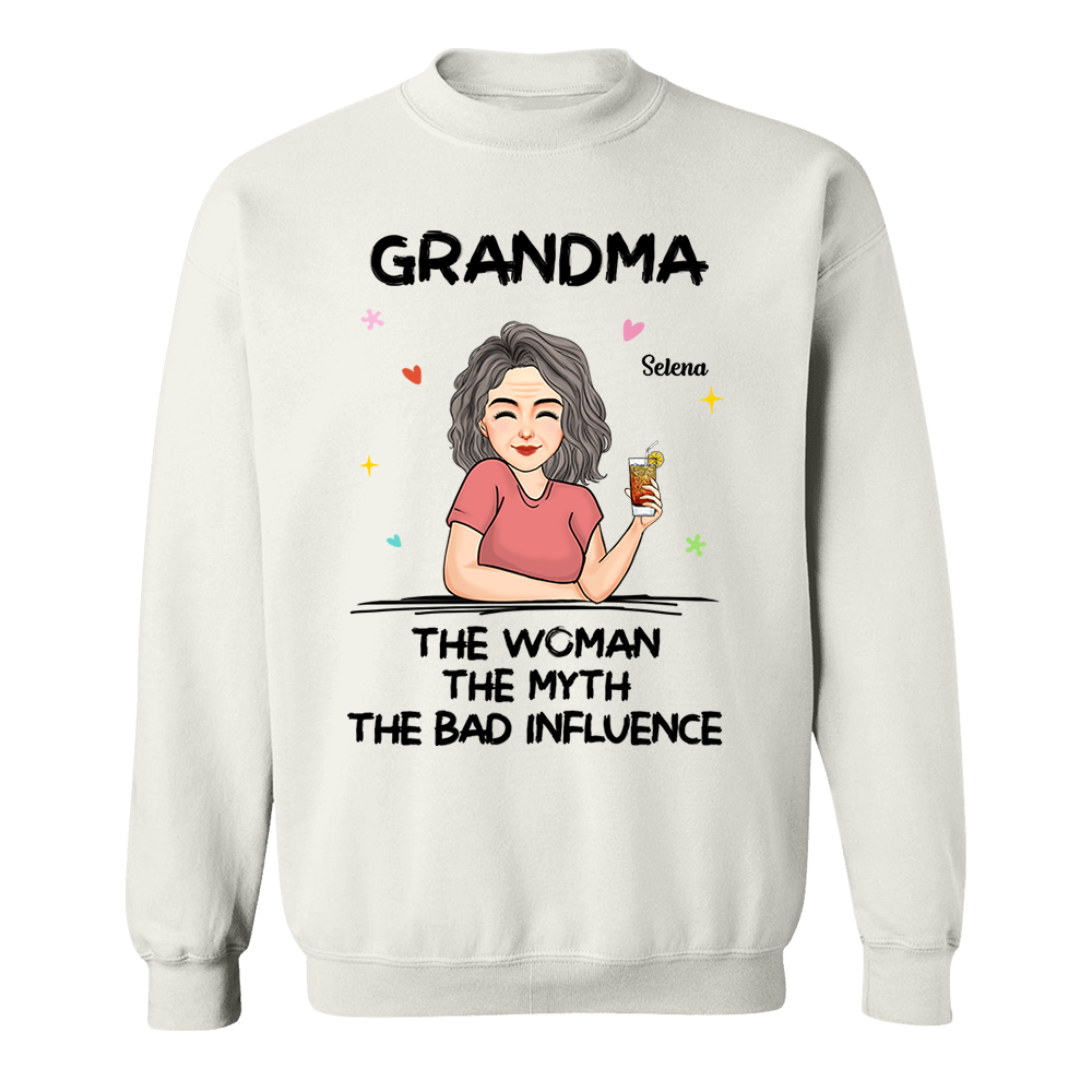 The Woman The Myth - Personalized Custom T-shirt - Mother's Day Gift For Grandma, Family Members