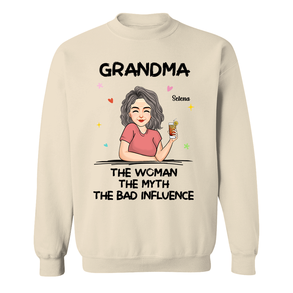 The Woman The Myth - Personalized Custom T-shirt - Mother's Day Gift For Grandma, Family Members