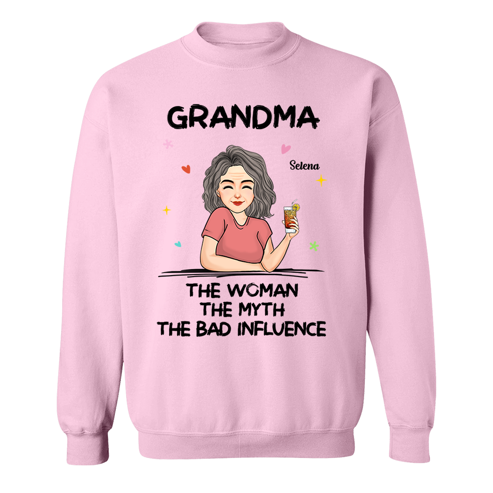 The Woman The Myth - Personalized Custom T-shirt - Mother's Day Gift For Grandma, Family Members