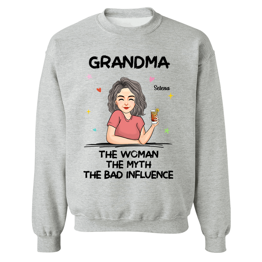 The Woman The Myth - Personalized Custom T-shirt - Mother's Day Gift For Grandma, Family Members