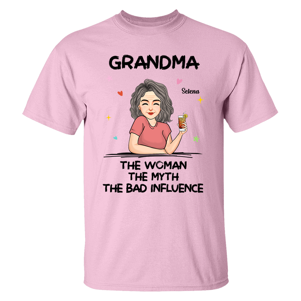 The Woman The Myth - Personalized Custom T-shirt - Mother's Day Gift For Grandma, Family Members