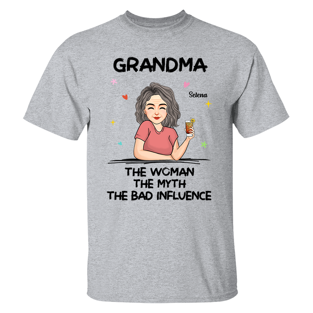 The Woman The Myth - Personalized Custom T-shirt - Mother's Day Gift For Grandma, Family Members