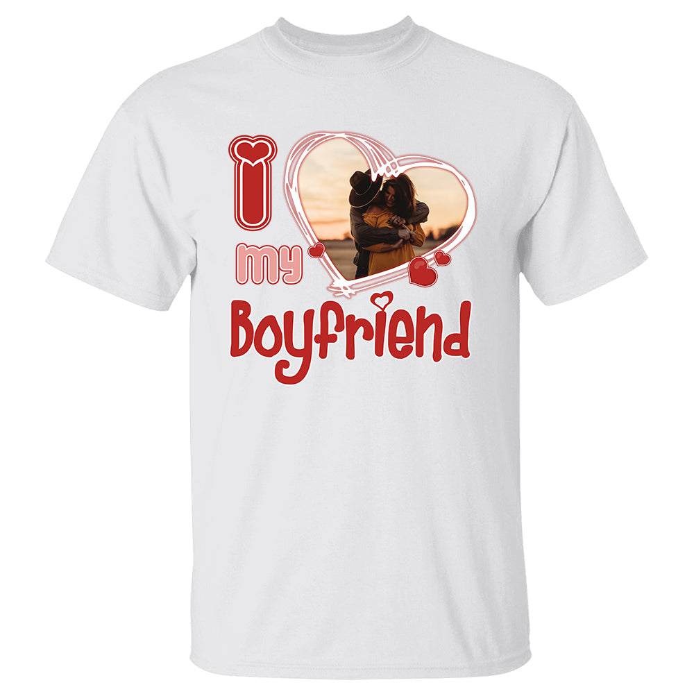 Custom Photo I Love Him/Her Valentine Shirt vr2