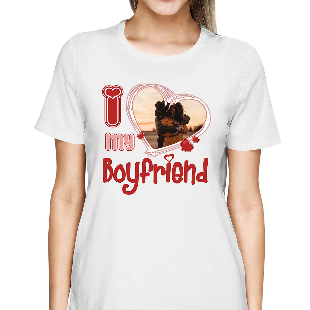 Custom Photo I Love Him/Her Valentine Shirt vr2