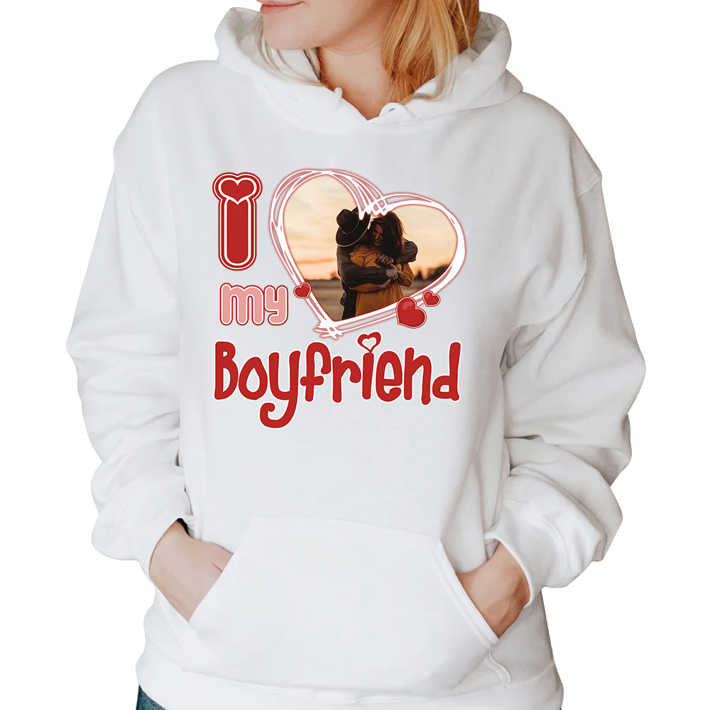 Custom Photo I Love Him/Her Valentine Shirt vr2