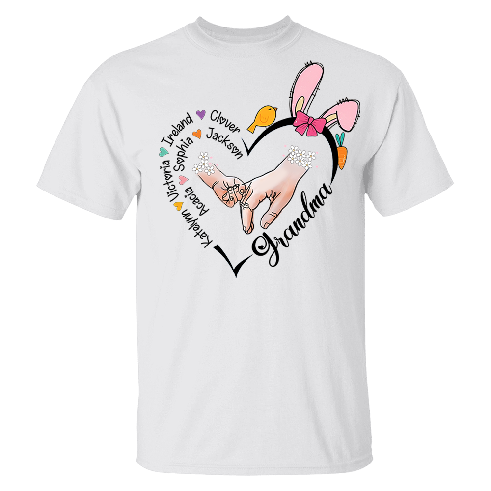 Grandma Heart - Personalized Shirt, Shirt For Grandma, Easter's Day Shirt
