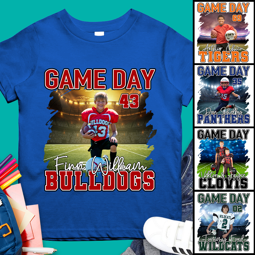 Game Day Football Personalized Shirt Custom Team Name