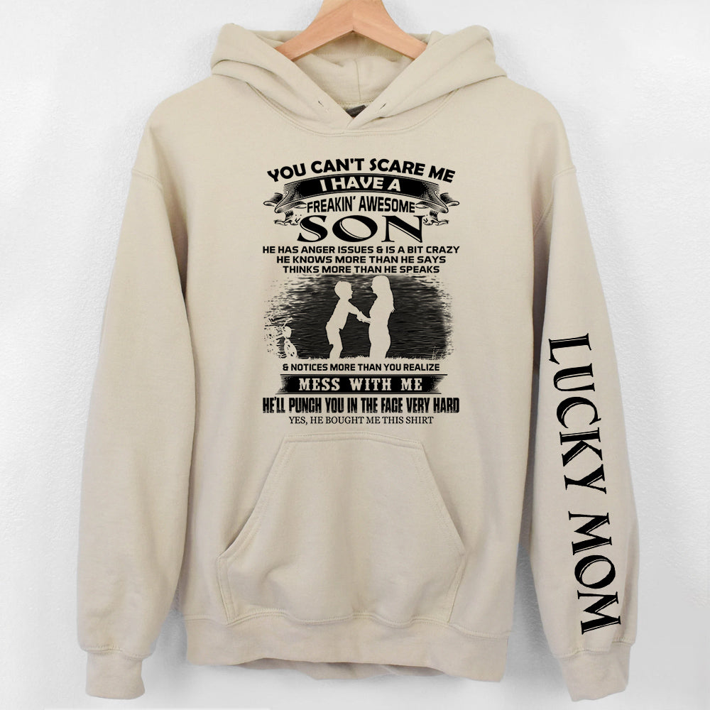 You Can't Scare Me I Have A Freakin' Awesome Son Personalized Shirts Gift For Mom
