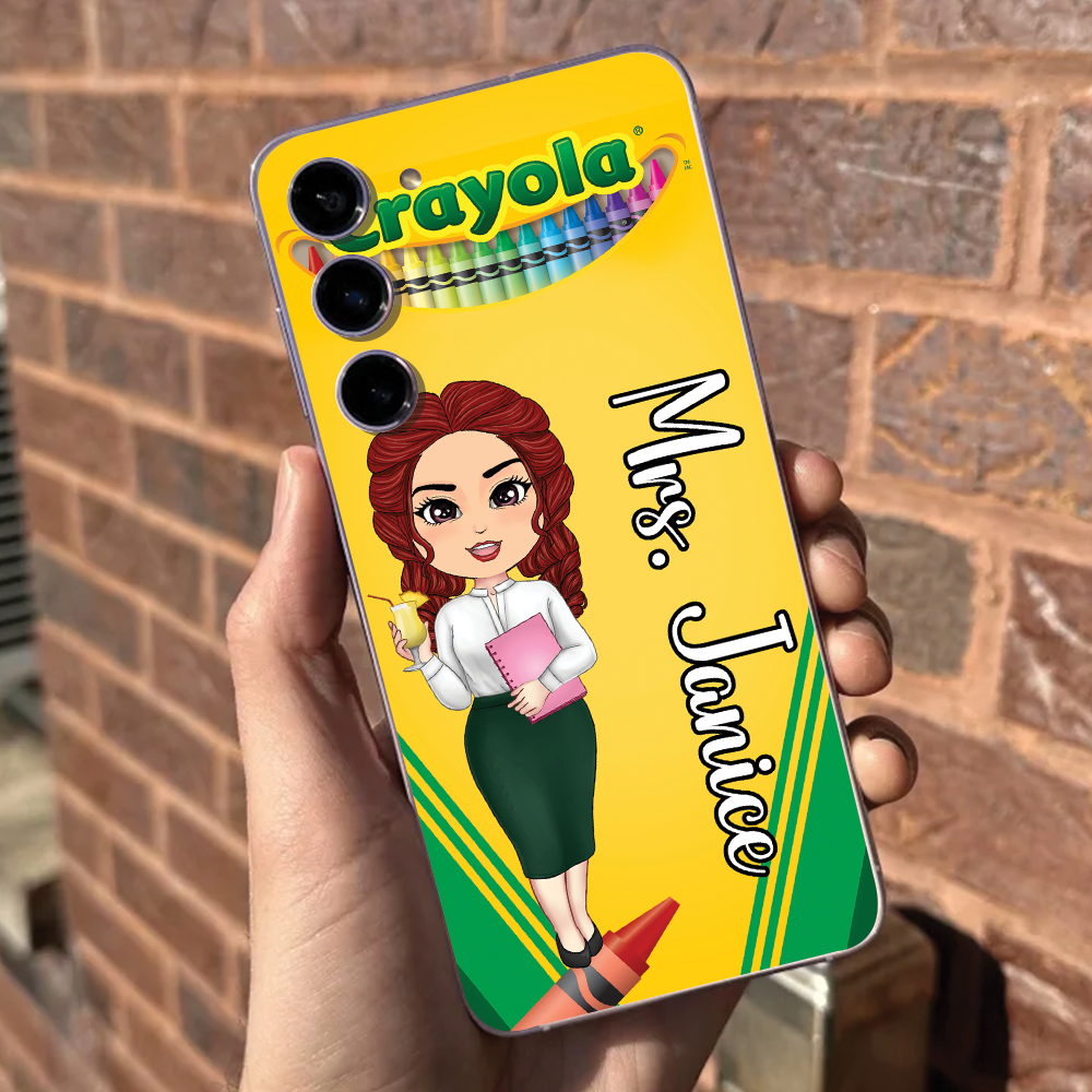 Personalized Phone Case For Teachers Custom Pencil Phone Case Gift For Teachers K1702