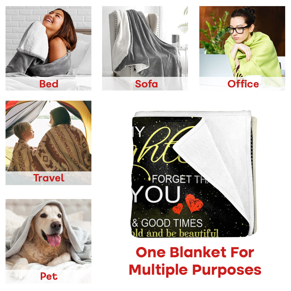 To My Daughter You Are My Sunshine Personalized Blanket Gift For Daughter