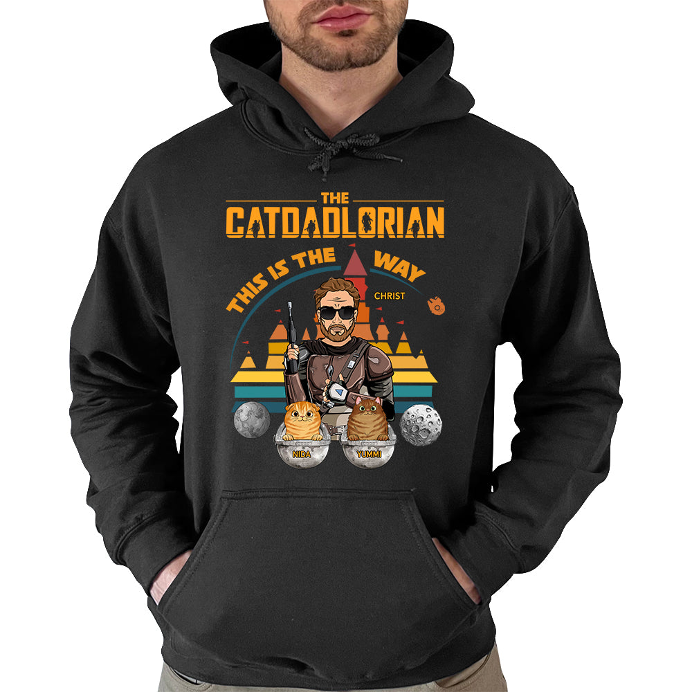 The Catdadlorian This Is The Way Personalized Shirt Gift For Cat Dad