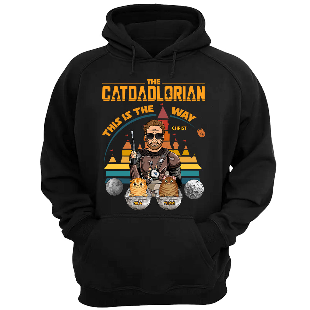 The Catdadlorian This Is The Way Personalized Shirt Gift For Cat Dad
