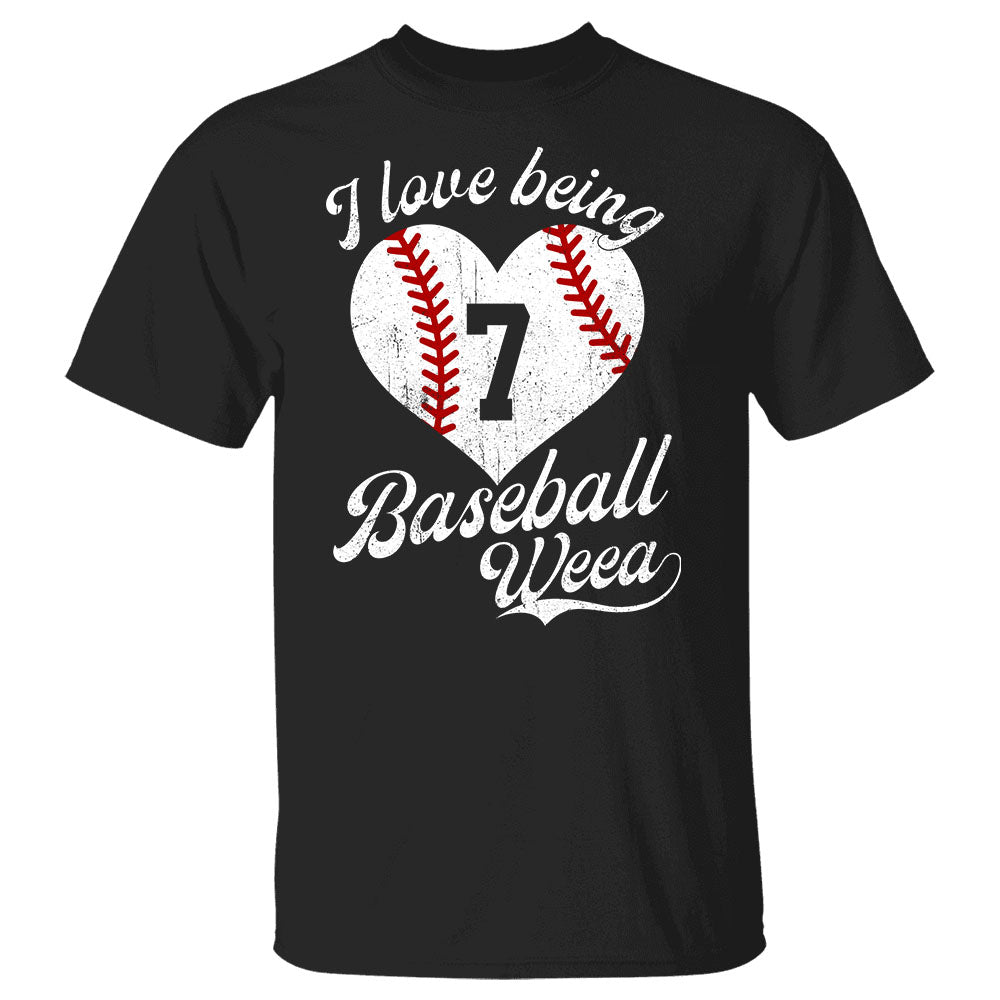 Personalized Shirts I Love Being Baseball Softball Mom Grandma Shirt For Baseball Mom Grandma Hk10 -