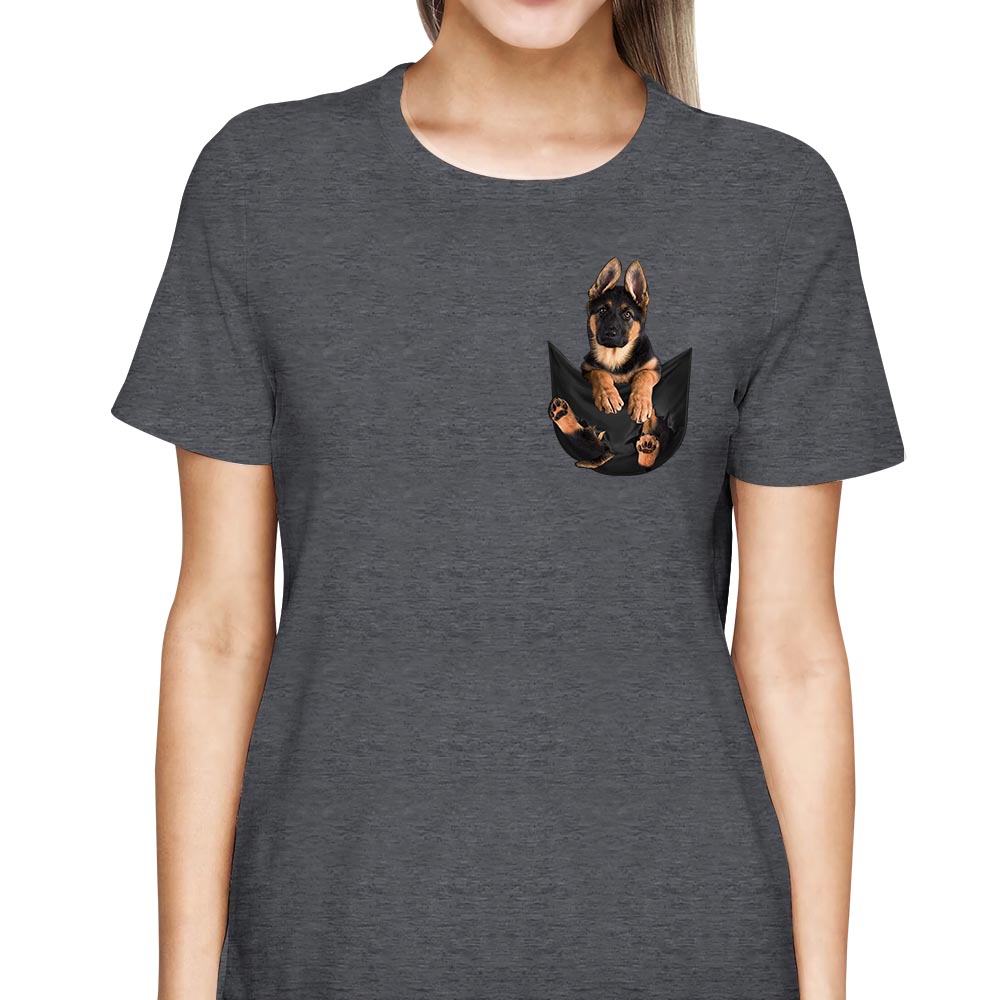 Custom Dog In Pocket Shirt For Dog Lovers