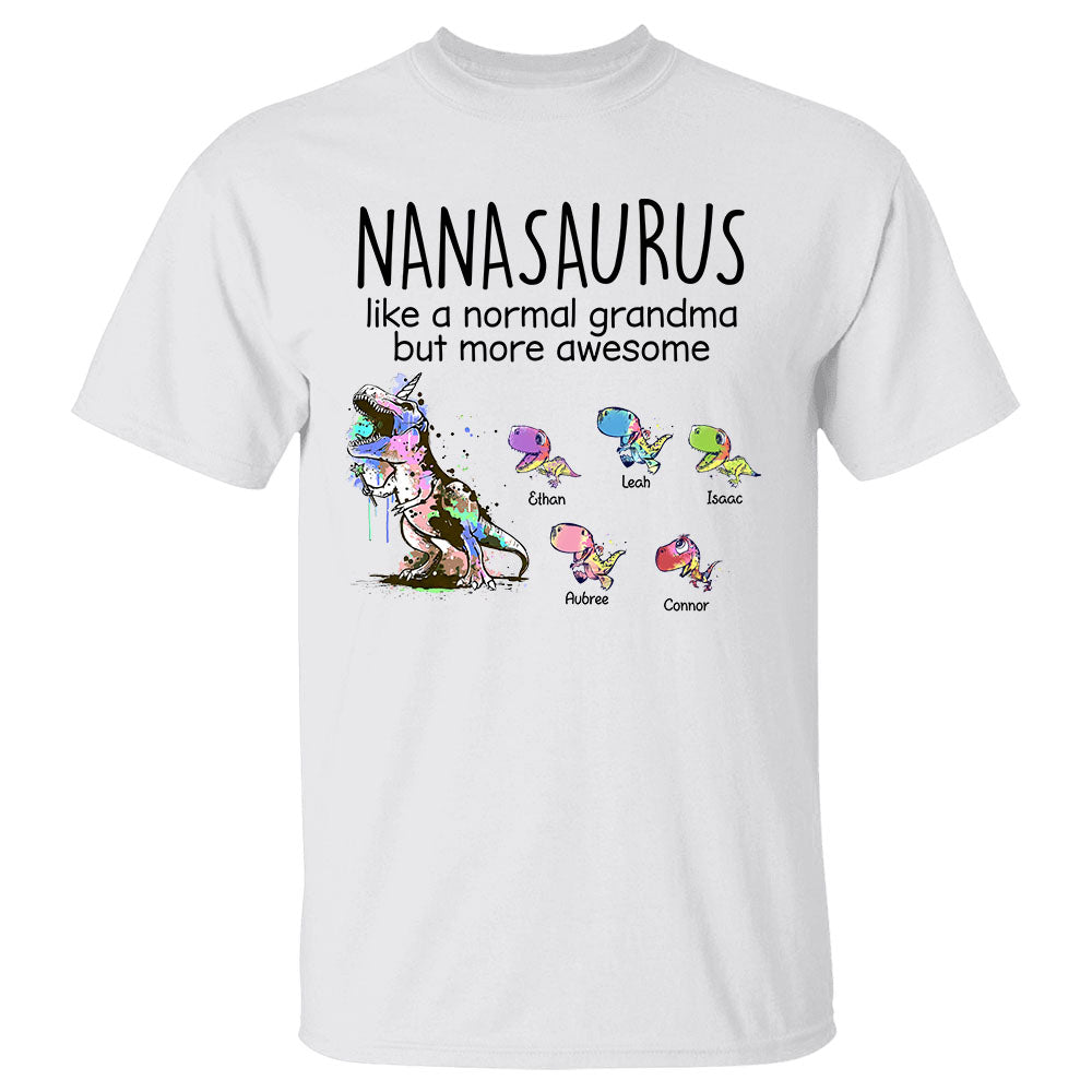 Grandmasaurus And Kids Personalized Shirt Gift For Grandmas