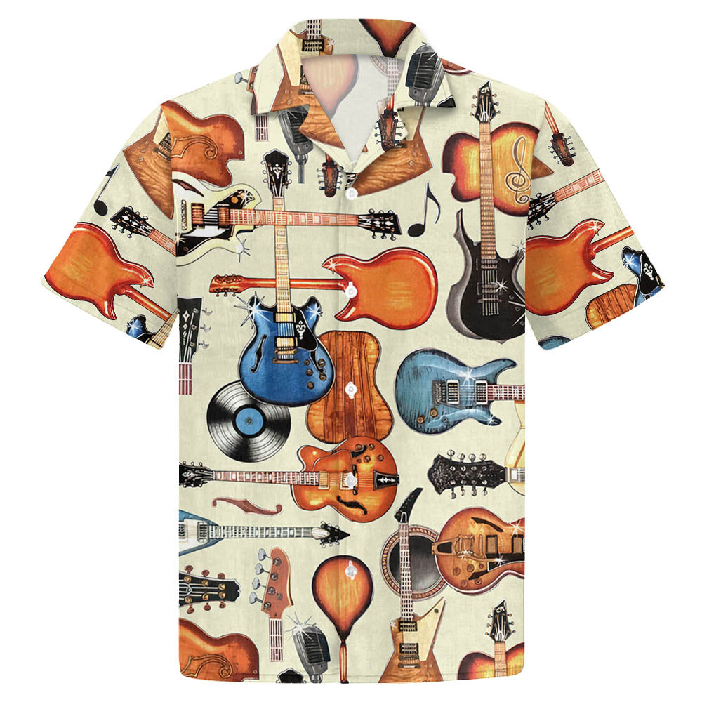 Guitar Bling Hawaiian Shirt For Guitar Lover