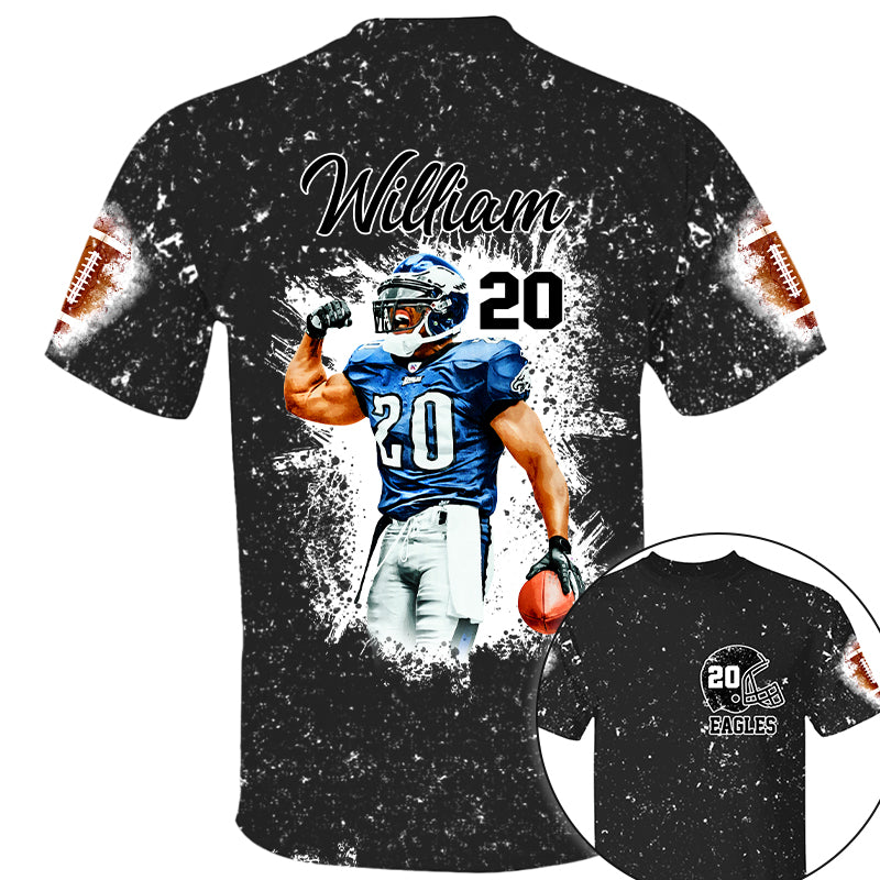 Football Gameday Personalized All Over Print Shirt Custom Photo