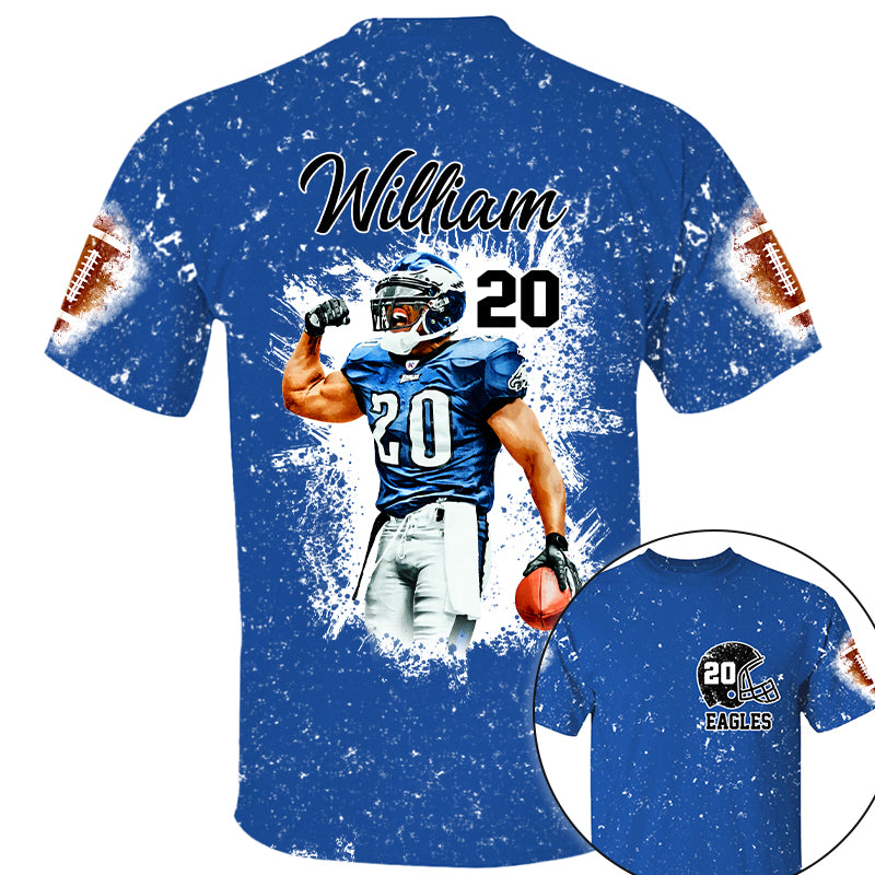 Football Gameday Personalized All Over Print Shirt Custom Photo