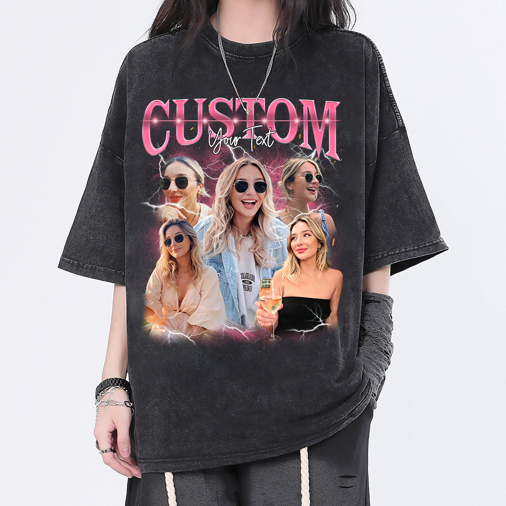 Custom Bootleg Rap Tee, Custom Photo - Vintage Graphic 90s T-shirt, Custom Photo Shirt, Custom Your Own Bootleg Idea Here, Insert Your Design