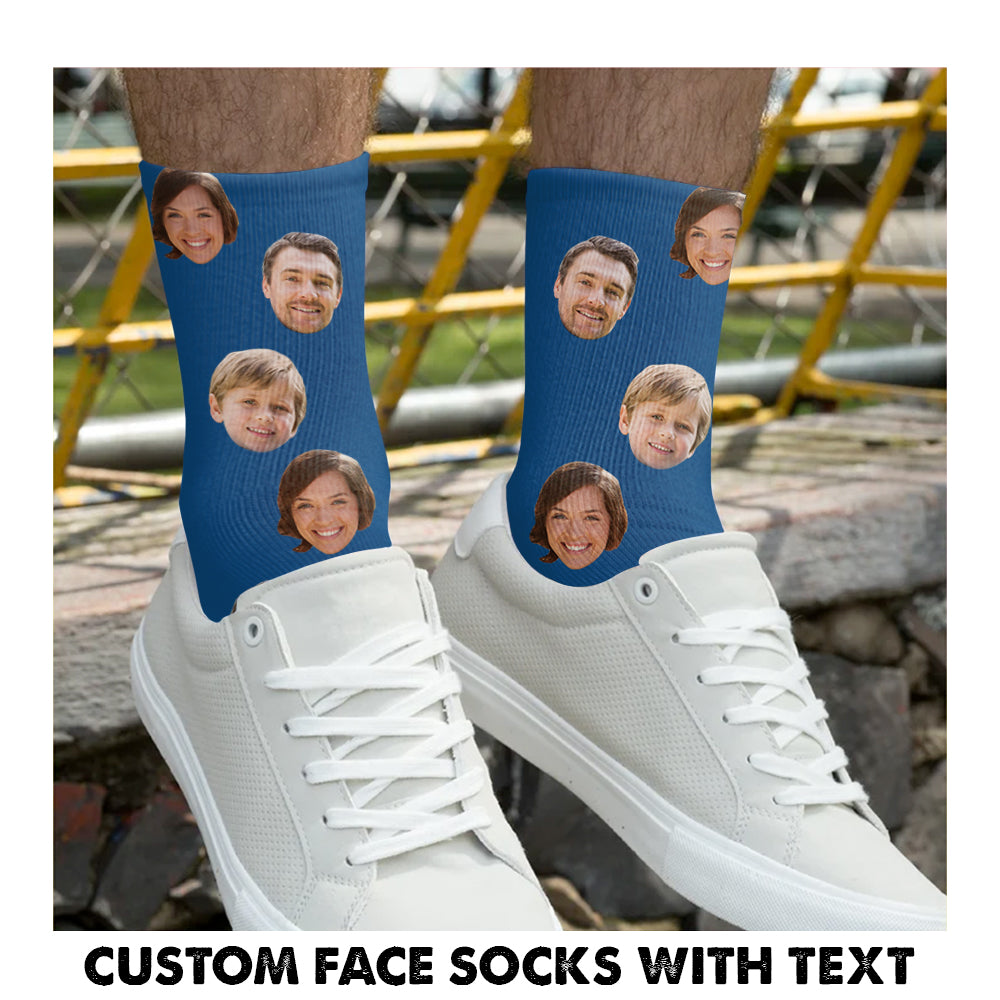 Custom Face Socks, Personalized Photo Socks, Picture Socks, Face on Socks, Customized Funny Photo Gift For Her, Him or Best Friends